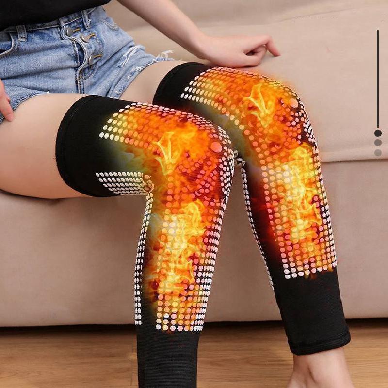 Double-sided Massage Points Knee Pads, 1 Pair Warm Knee Wrap, Knee Support for Elderly & Air-conditioned Rooms, Sports & Outdoor Accessories, Christmas, Christmas Gift, Knee Pads Knees