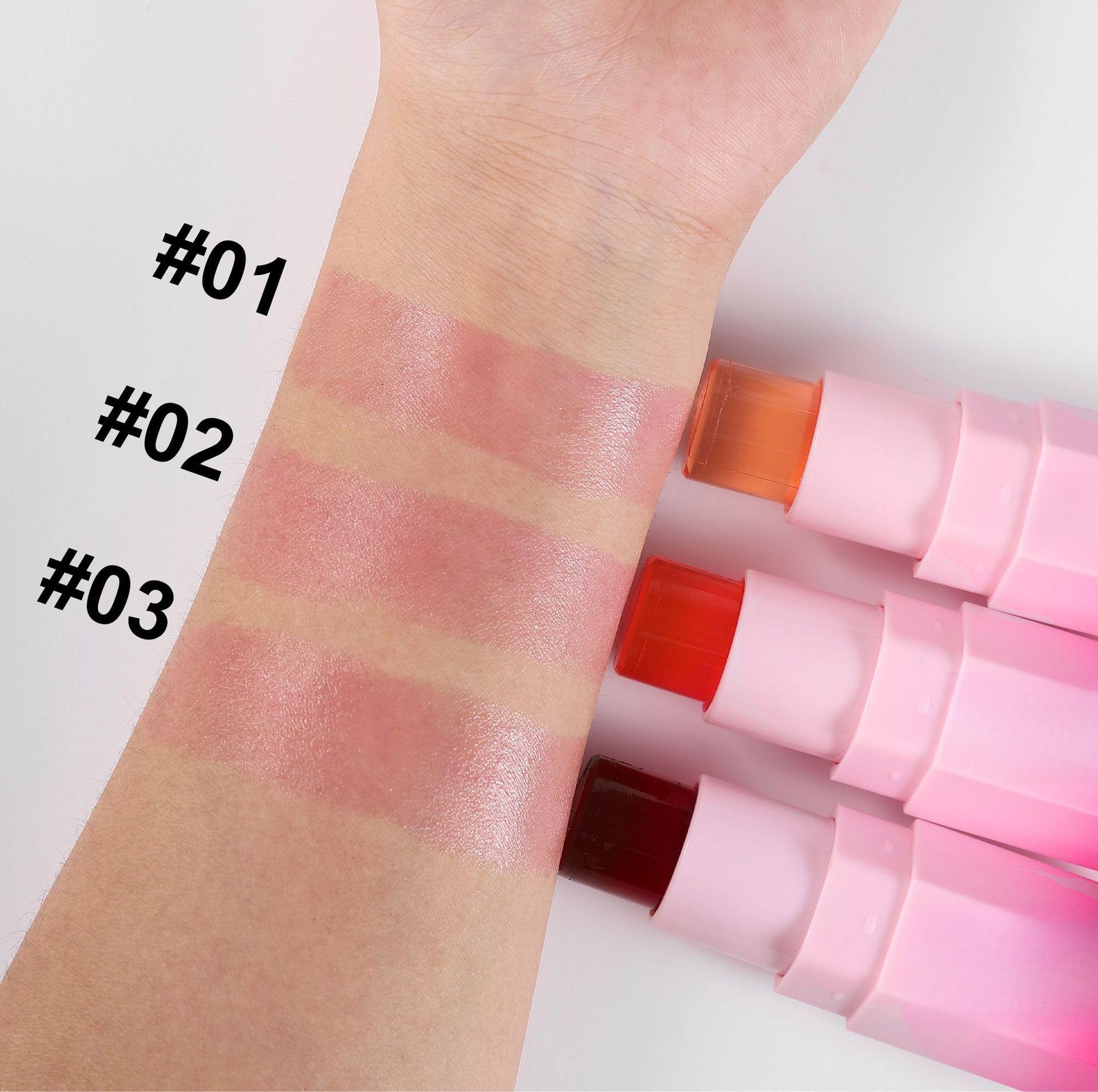 Temperature Changing Jelly Blush Stick, Multi-use Matte Cream Blush for Blush, Highlight & Contour Temperature Changing Jelly Blush Stick, Multi-use Matte Cream Blush for Blush, Highlight & Contour