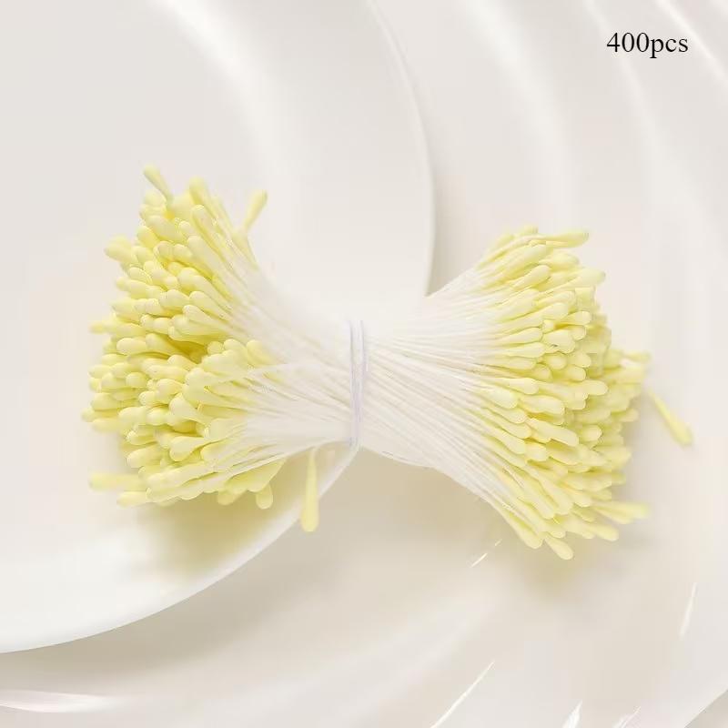 400 Multicolor Polyester Artificial Flower Stems, Soft Touch Handmade Bouquet Decorations, DIY Floral Arrangements, Home Decoration, Weddings, Parties