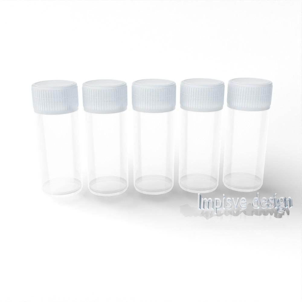 10-Pack Sealed Tube Medicine Organizer, Waterproof Odor-Free Storage Tubes, Classic Style
