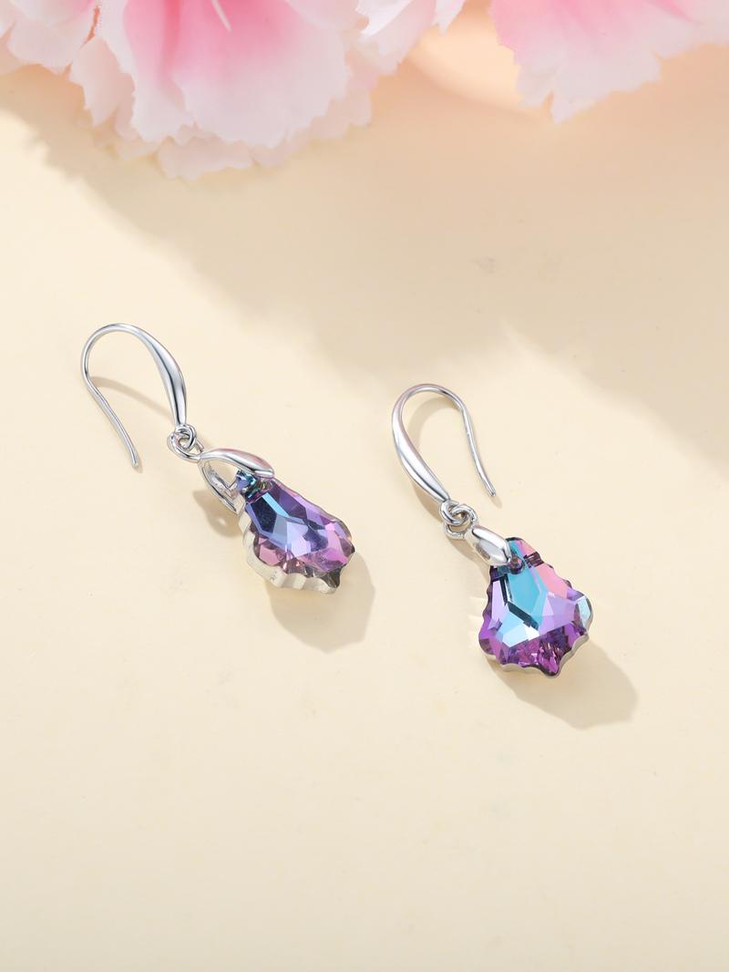 Water Drop Shaped Dangle Earrings, Artificial Crystal Earrings for Women, Fashion Jewelry for Party, Daily Clothing Decor, Trendy All-match & Exquisite Jewelry for Birthday Gift