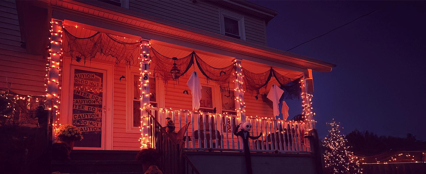 Brizled Color Changing String Lights,66FT 200 LED RGB Christmas Lights Dimmable Multifunctional Christmas Light with Remote for Indoor Outdoor Halloween Xmas Tree Holiday Party Thanksgiving Decor