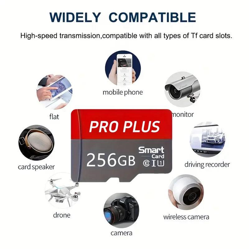 TF Flash Memory Card for Tablets Cameras Phones Laptops Car Dashcams Game Consoles Audio Devices Shockproof No Electronic Parts SD Card Camera Accessories