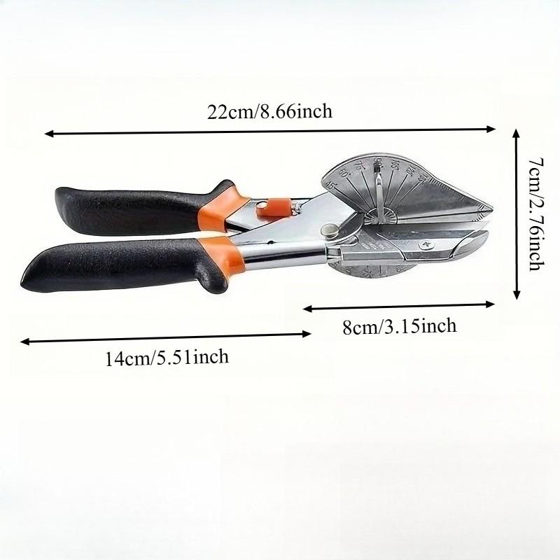 Adjustable 45-135° Multi-Angle Miter Shears, Sharp Trunking Shears with Clean Cuts Miter Cutter Trim Cutter, Ideal for Woodworking & Trunking Cutting