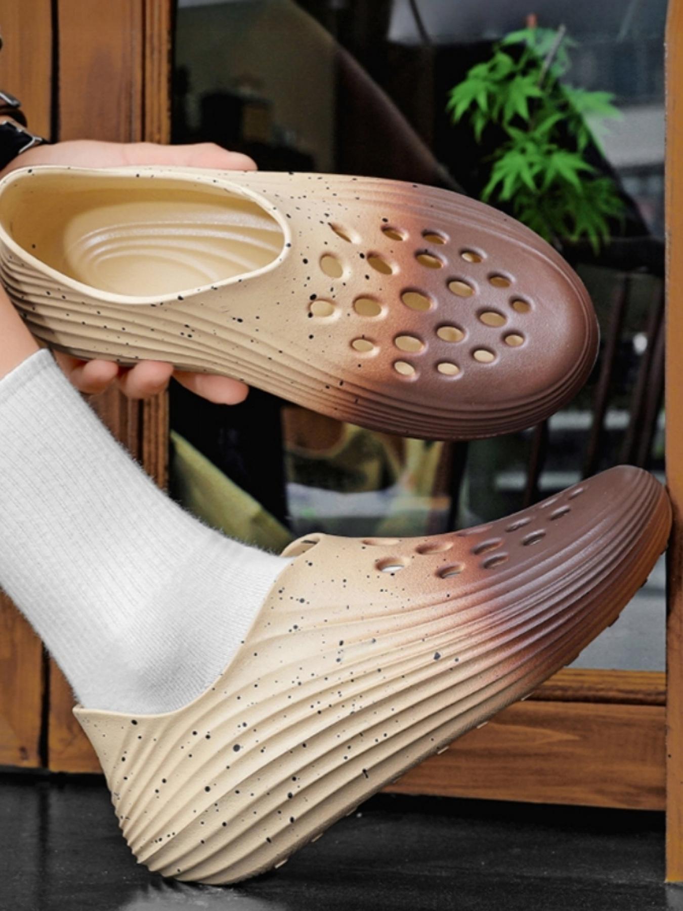 3-Color 39-46 Men's Size Durable Outsole Casual Clogs Daily Home&Outdoor Leisure - SoftUpperSkinFriendlyLining, BreathableHolesAntiSlipPatterns