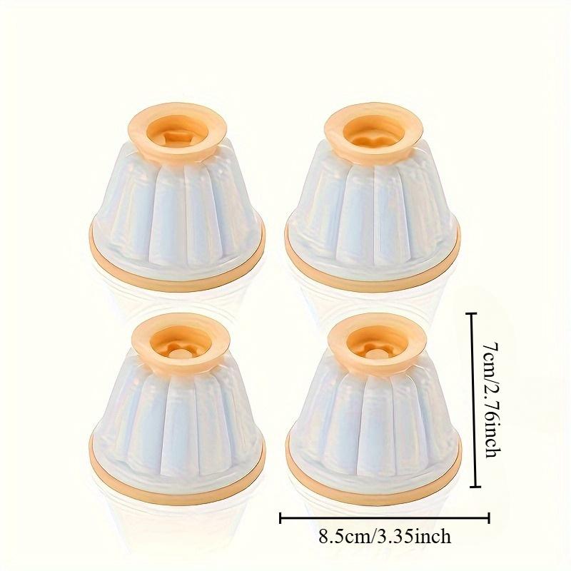 4pcs/set Pudding Molds, Mousse Cake Molds, Durable Baking Tools and Kitchen Gadgets, Perfect for Making Jelly, Panna Cotta, Custard and Chocolate Desserts Eid Al-Adha Mubarak