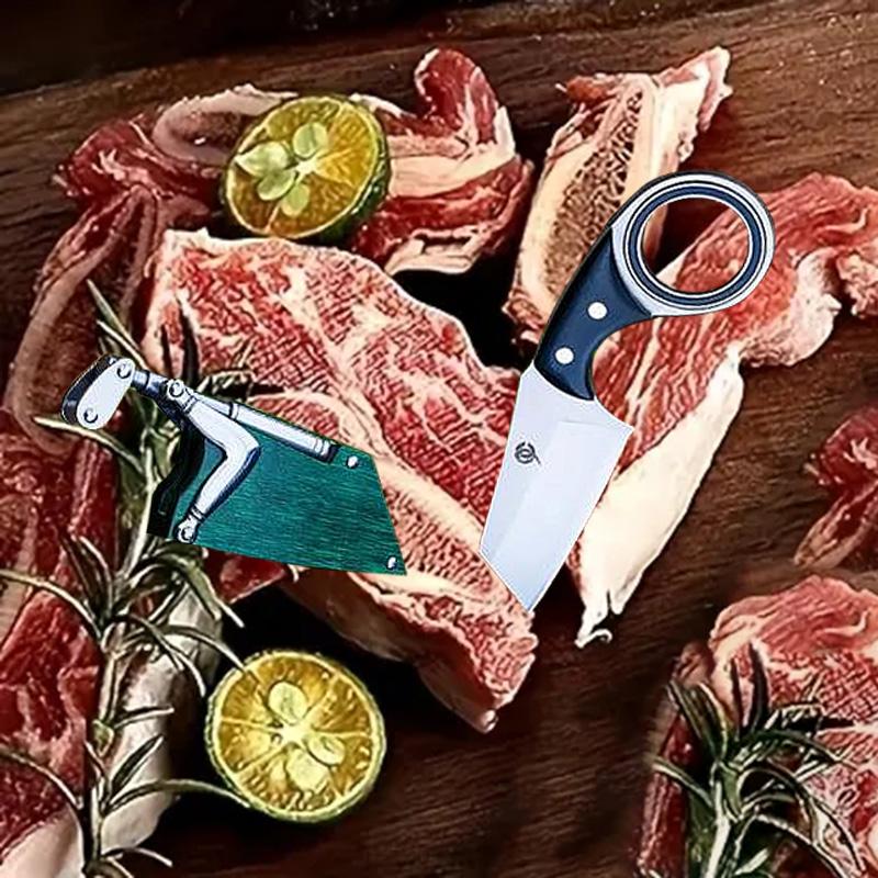 High hardness stainless steel made with wooden sheath boning knife, multi-functional knife, barbecue knife, home kitchen knife, professional cutting knife, cooking knife suitable for kitchen, camping barbecue cooking, Valentine's Day gift