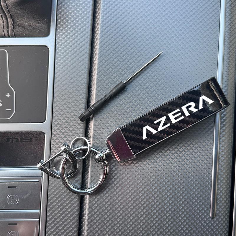 Hyundai Azera Carbon Fiber Keychain, Multiple Colors, Durable & Stylish Design, Perfect Gift for Car Enthusiasts