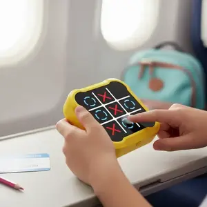 Super Tic-Tac-Toe Electronic Puzzle Toy, Multi-Mode Game Machine, Portable Handheld Jigsaw, Ai Vs Dual Player, Travel Gift for Kids, Family Gathering