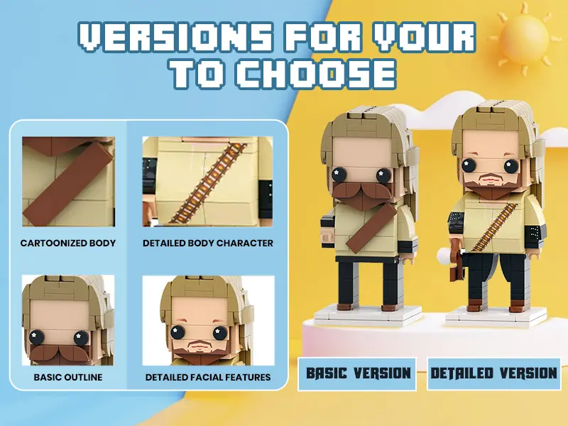 Product Introduction of Mother's day gift Customizable Mini Brick Figure with Key Chain Set – Personalized Gift for Any Occasion Based on Your Photo 4