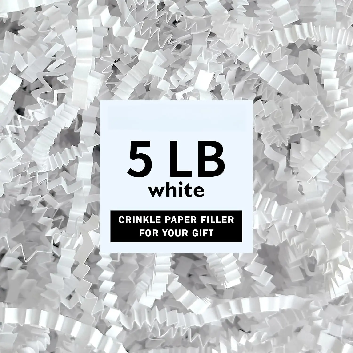 5LB Crinkle Paper Filler (White, 5 LB)