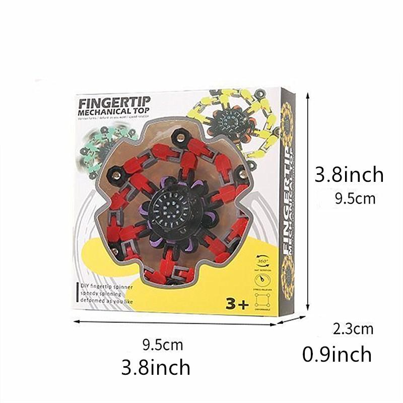 Transformable Finger Spinner, Rotating Folding Design, Portable Handheld Toy, Ideal for Stress Relief & Entertainment
