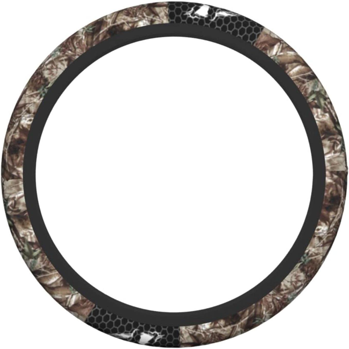 Camo Steering Wheel Cover  15 Inch Camo Wheel Cover Accessories Decorative Non-Slip Neoprene  Cover Realtree Wheel Cover Suitable For Women And Men Girls Suitable For  SUV  Van
