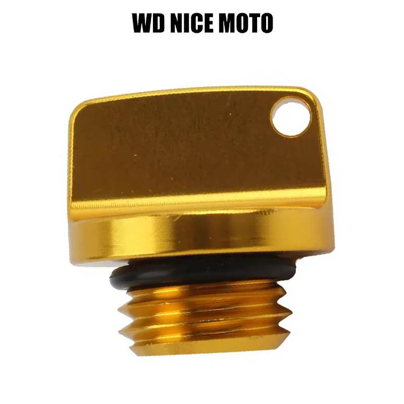 WD Nic Emoto Motorcycle Crankcase Cap, Cnc Engine Oil Filler Screw Cover Plug M20*2.5, for Yamaha Honda Suzuki Kawasaki