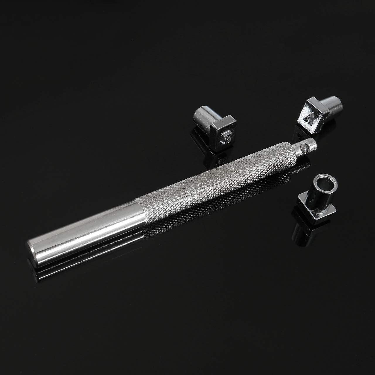 36Pcs Leathercraft Metal Letter and Number Stamps Punch Set Tool, Alphabet Imprinted Leather Punching Tools for Leather Belt Bag Hat Shoes Craft Marking