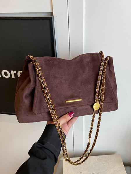 Women's PU Velvet Handbag, Retro Style Large Capacity Shoulder Bag, Magnetic Closure, Ideal for Office, School, Work, Travel, Outdoor Women's PU Velvet Handbag, Retro Style Large Capacity Shoulder Bag, Magnetic Closure, Ideal for Office, School, Work, Travel, Outdoor