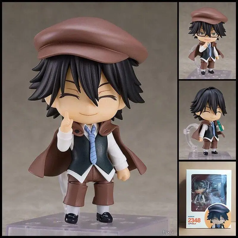 Bungo Stray Dogs Anime 893# Nakajima Atsushi Dazai Osamu Edogawa Rampo Figures Toy Cartoon Model Movable Doll Ornament Xmas Gift