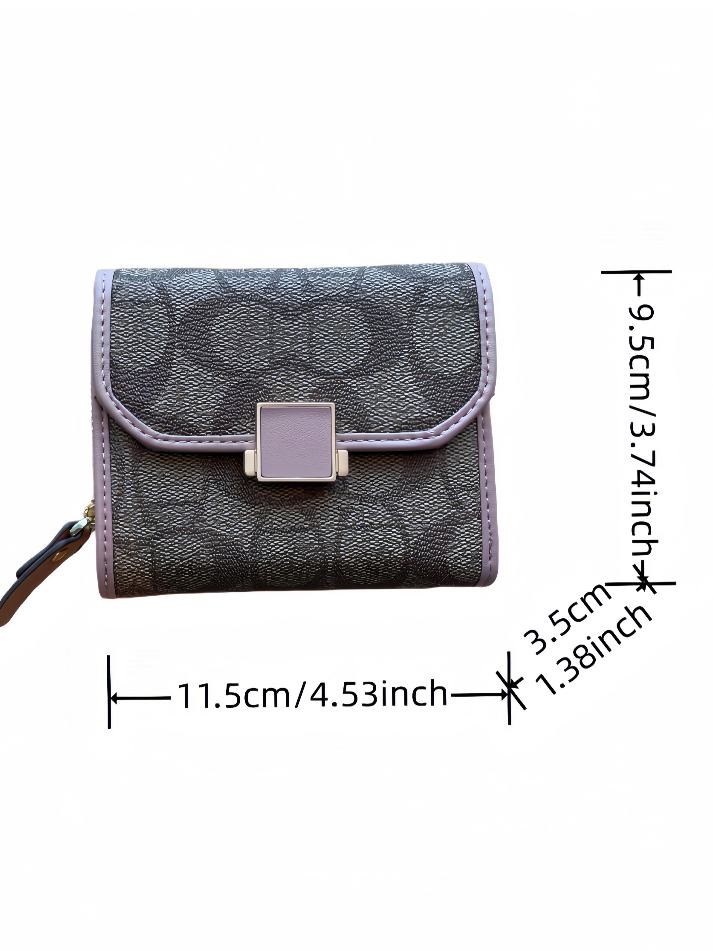 Women's Short Wallet Card Holder, New Foldable Leather Coin Purse, Unique Design High-End Small Wallet, Trendy Fashion Accessory