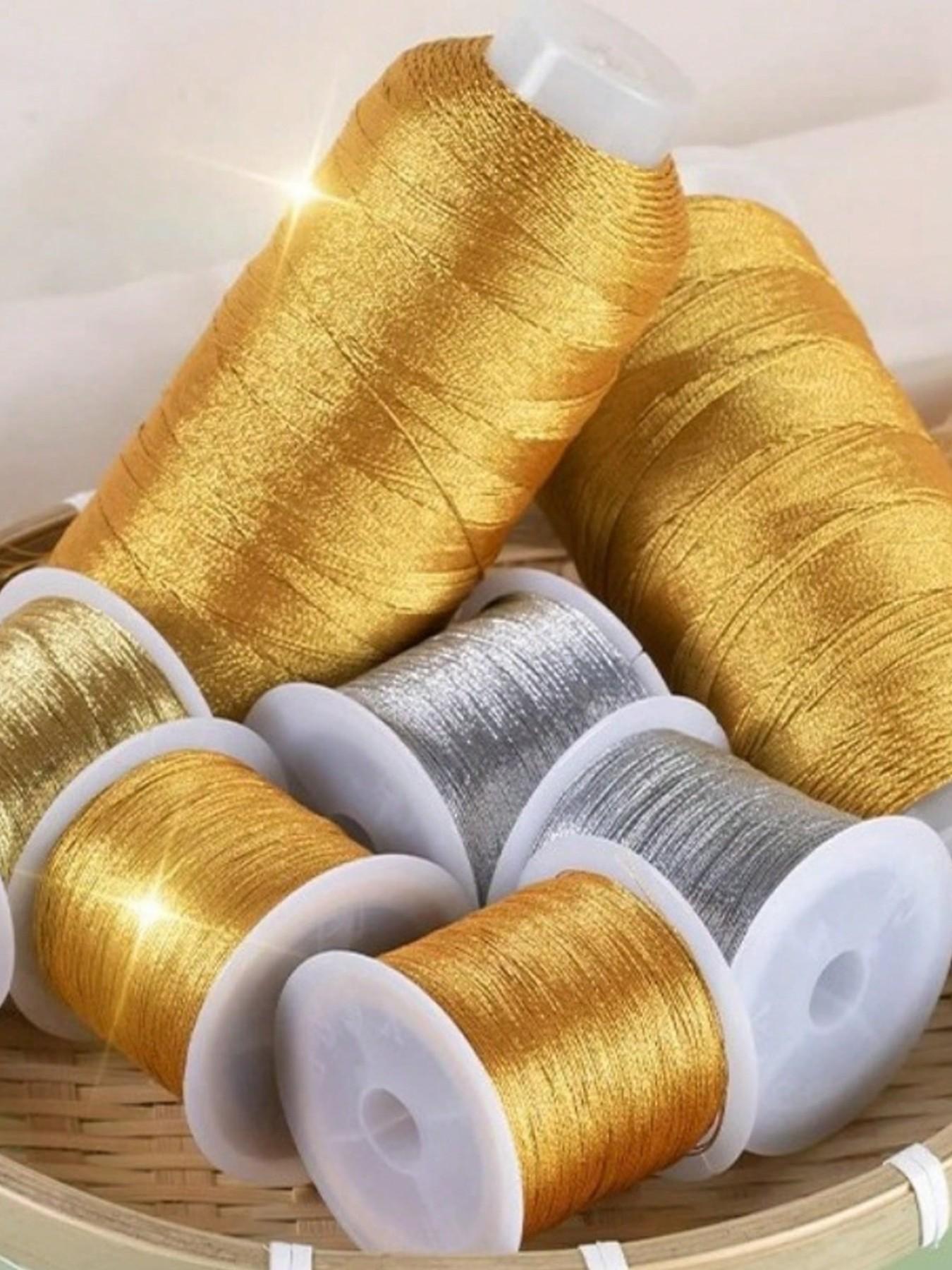 Gold/Silver Thread Macrame Cord Rope Braided String For Bracelet Necklace DIY Tassels Beading Shamballa String Jewelry Making