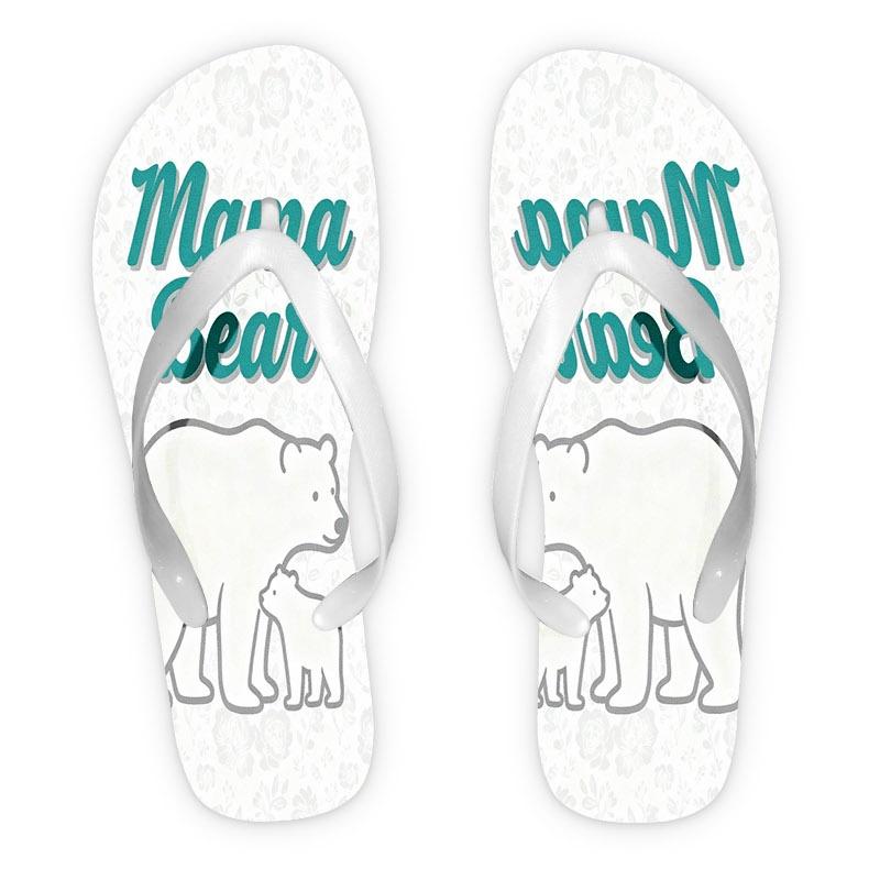 2026 Summer New Women'S Flip Flops, Open Toe Flat Heel, "Mama Bear" & Cubs Design, Available in Various Colors And Sizes, Ideal for Mother'S Day, Easter, Holiday Gifts, Fashion Sandals for All Seasons, Women Shoes