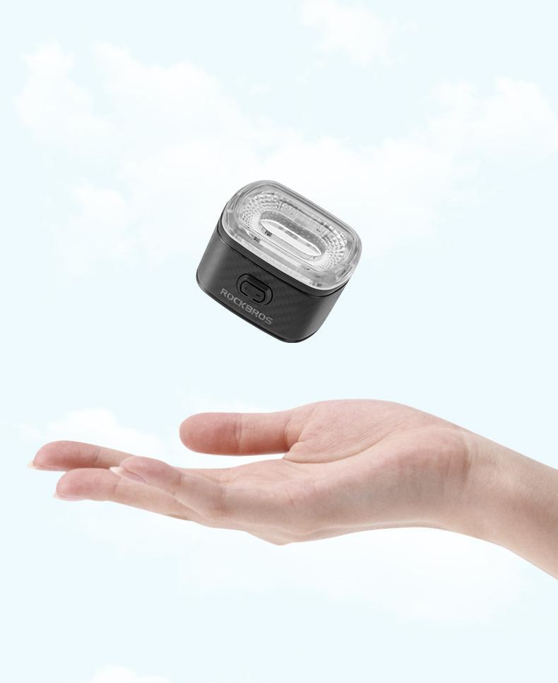 ROCKBROS Bike Tail Light Q2 LED Light Waterproof Memory Function Bicycle Rear Light Ultralight 5 Modes ABS Back Safety Taillight Bike Accessories