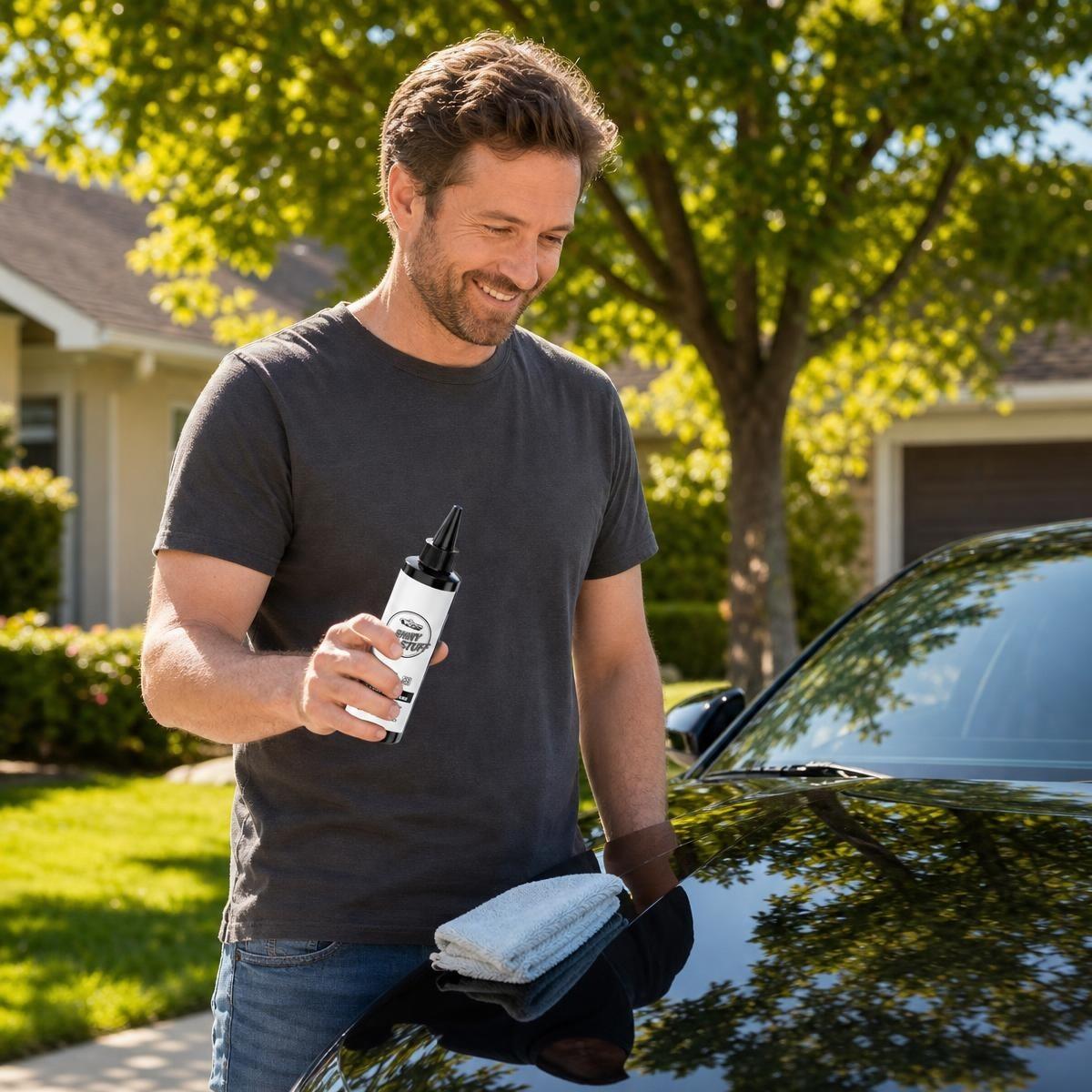 Quick-Effect Car Paint Care Coating, UV Protection, Hydrophobic, Dust Resistant, Glossy Finish, DIY Auto Beauty Product