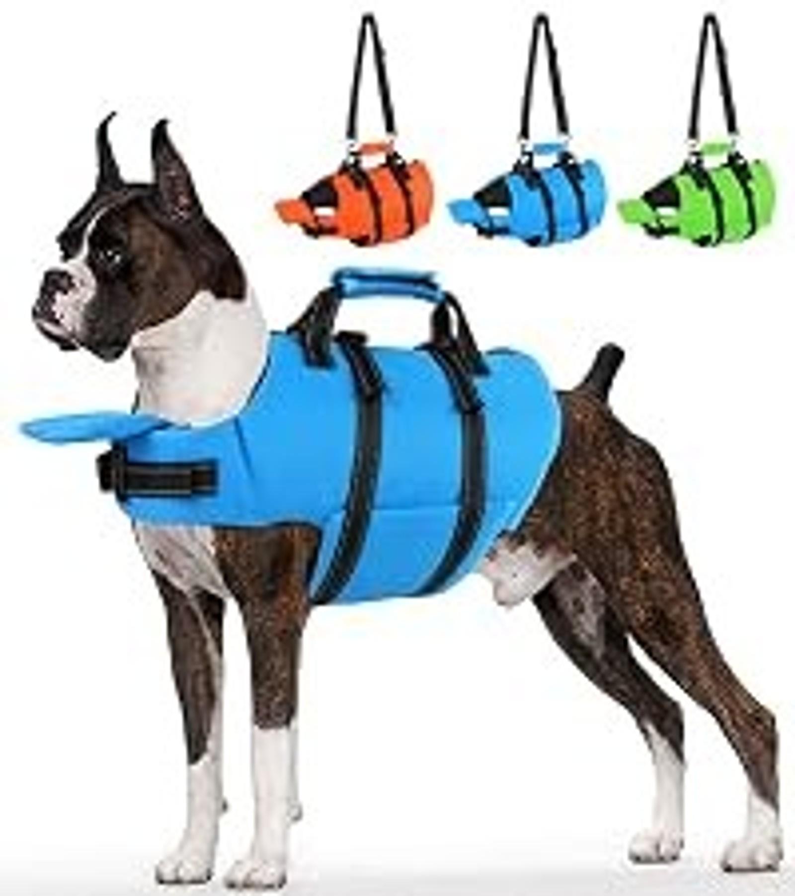 Dog Life Jacket, Cute Wings Adjustable Dog Life Vest with Chin Float and Handle for Swimming Boating Reflective High Buoyancy Swim Float Vest for Small Medium Large Dogs (Pink, M) Dog Life Jacket, Cute Wings Adjustable Dog Life Vest with Chin Float and Handle for Swimming Boating Reflective High Buoyancy Swim Float Vest for Small Medium Large Dogs (Pink, M)