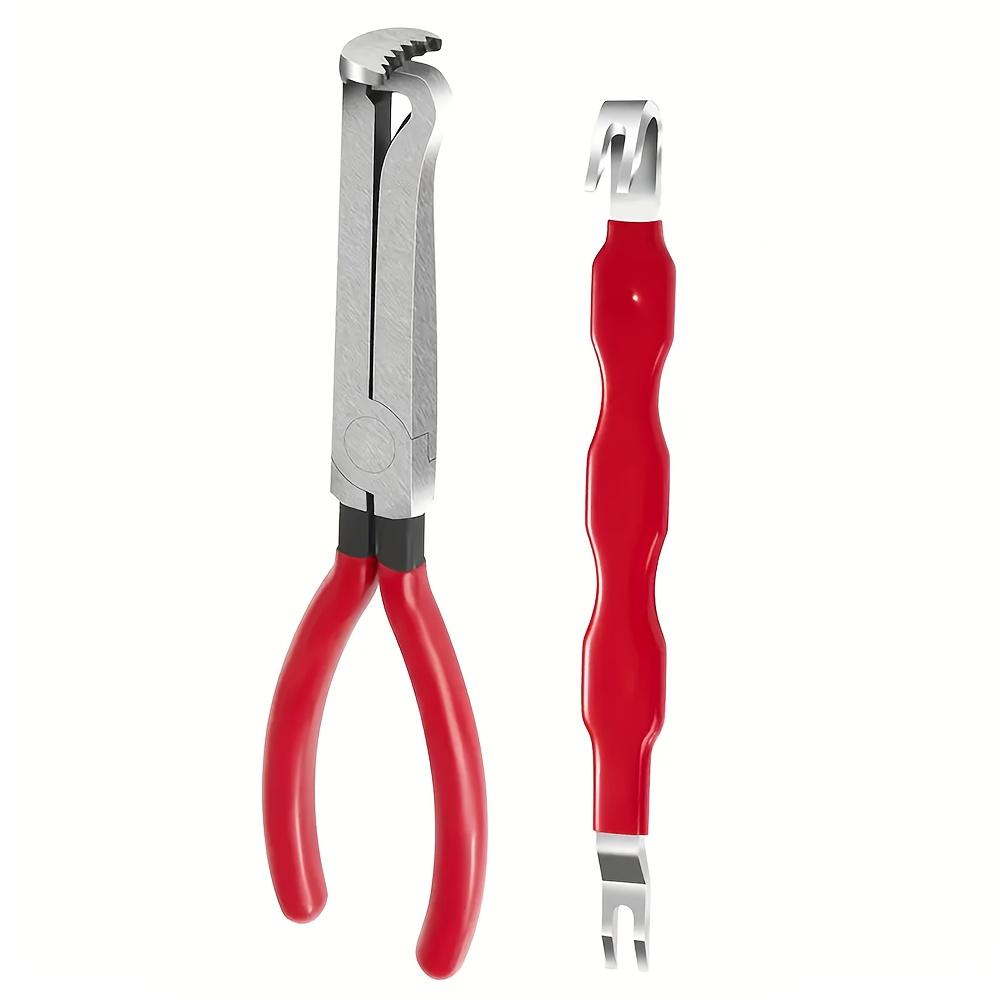 2-Piece Electrical Disconnect Tool Set, Quick Release Connector Separator, Plug Removal Pliers, Ergonomic Anti-Slip Handles, Durable Serrated Pliers, Disconnect Repair Tools