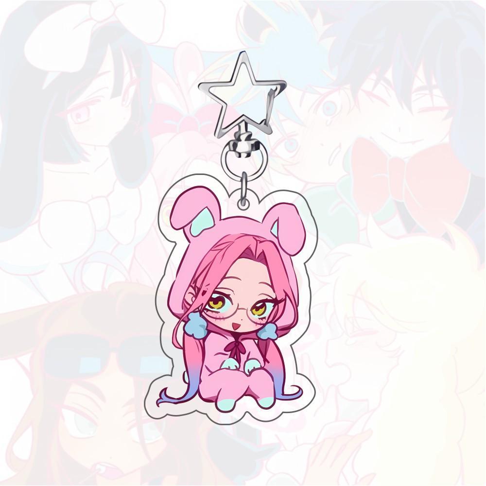 Anime ALIEN STAGE Keychains Pendant Car Key Chain Acrylic Stand MIZI SUA TILL IVAN HYUNA LUKA Fans Gifts cosplay Accessories