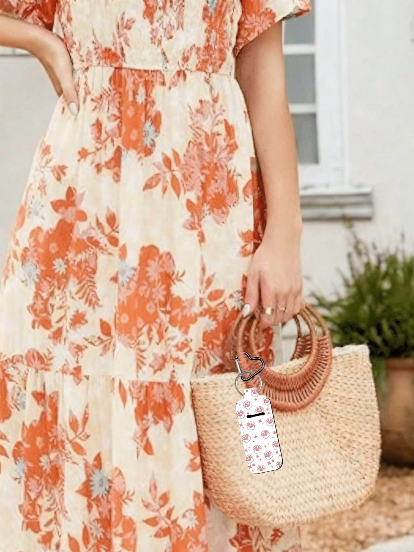 Lipstick storage key chain, with clip, lipstick cover, lipstick bag, portable pocket lipstick tube storage bag, travel accessories, lipstick cover key chain, multi-function accessories