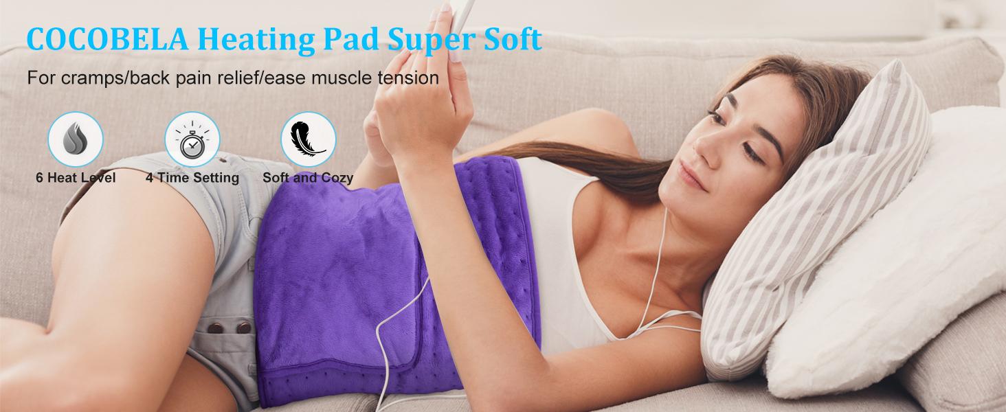 Heating Pad for Period Cramps Back Pain Relief Wrap Around Electric Heat Pad Lower Back Menstrual Relief 6-Hour Auto Off 12x24 Heat Pad+20" Belt Wearable 4 Timer 6 Heat Level Women Girl Gift Heating Pad for Period Cramps Back Pain Relief Wrap Around Electric Heat Pad Lower Back Menstrual Relief 6-Hour Auto Off 12x24 Heat Pad+20" Belt Wearable 4 Timer 6 Heat Level Women Girl Gift