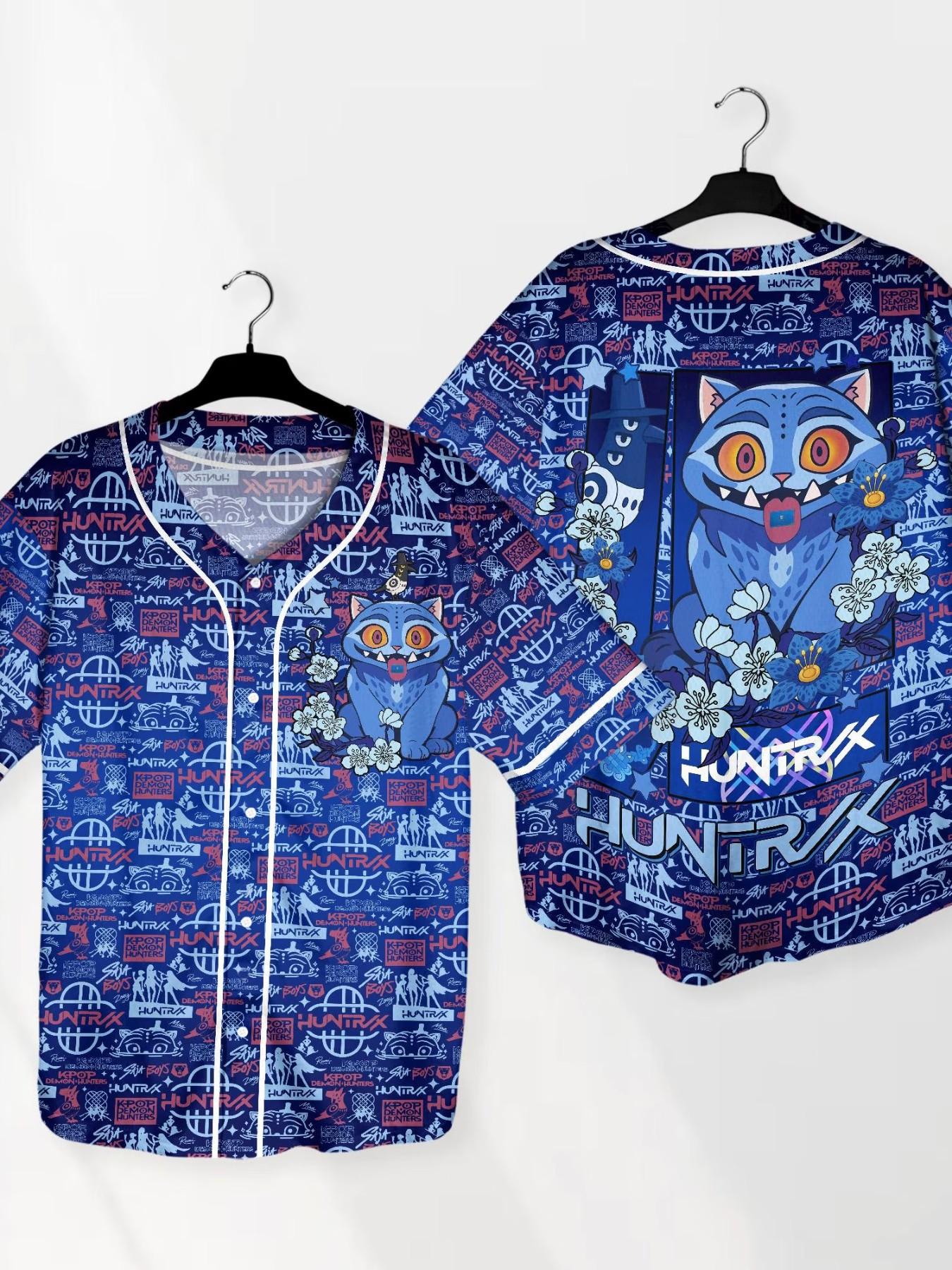 Men's Tiger Baseball Shirt, Sporty Long Sleeve Anime Top, Streetwear Gift Tee, Breathable Polyester Fabric, Comfortable and Durable