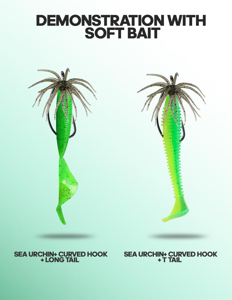 TAIYU Fishing Lure Set, Soft Bait Design, Durable Material, Ideal for Sea & Freshwater Angling, Enhances Catch Efficiency