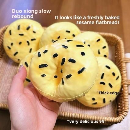 Popular super sticky and squishy seaweed tart slow-rebound stress-relief squeeze toy