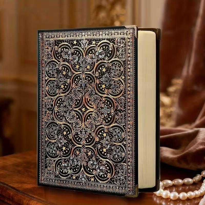 Medieval Vintage Embossed Notebook, Hard Cover Hardcover Journal, Travel Portable Diary Book, Writing and Drawing Pad