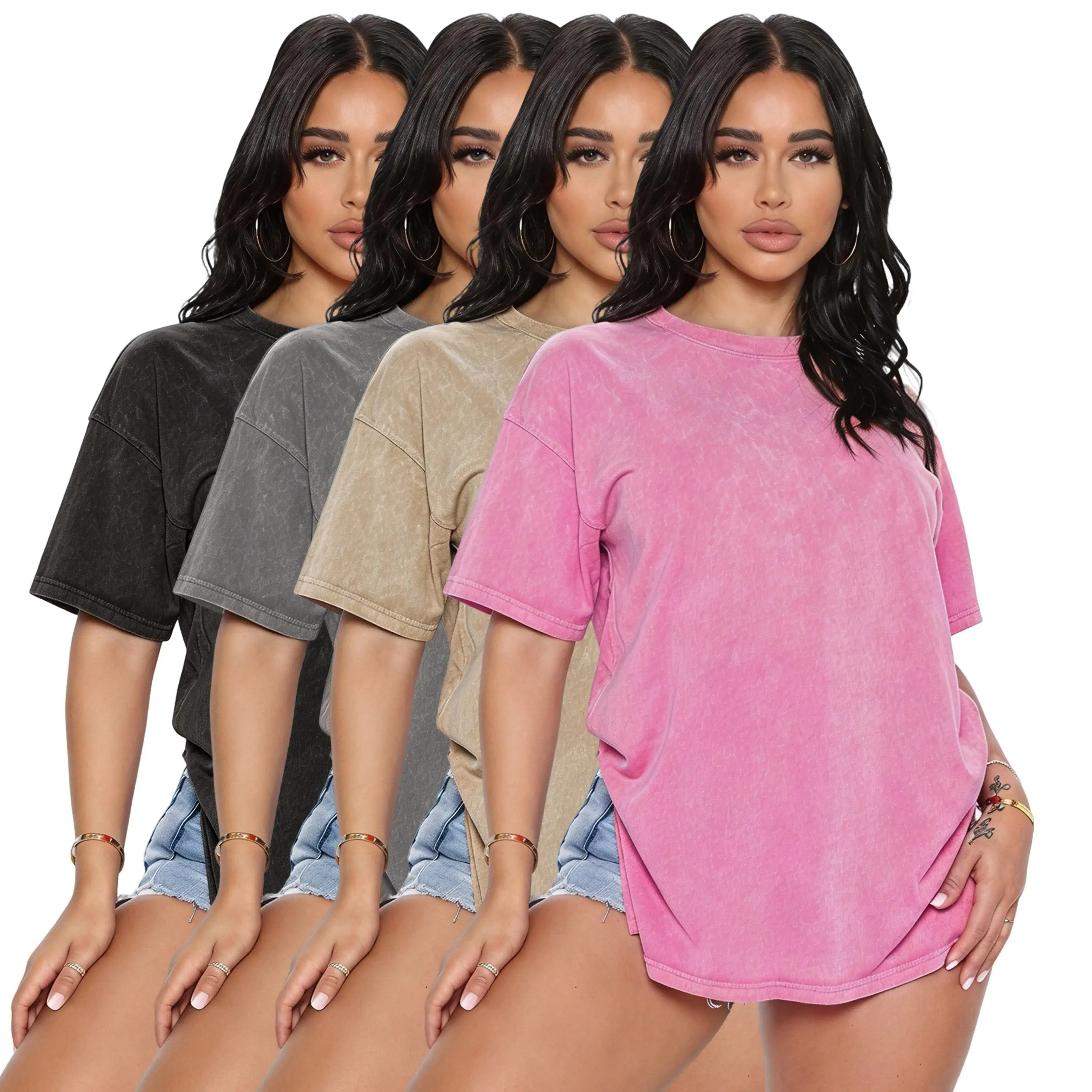 Rose red + khaki + gray + black