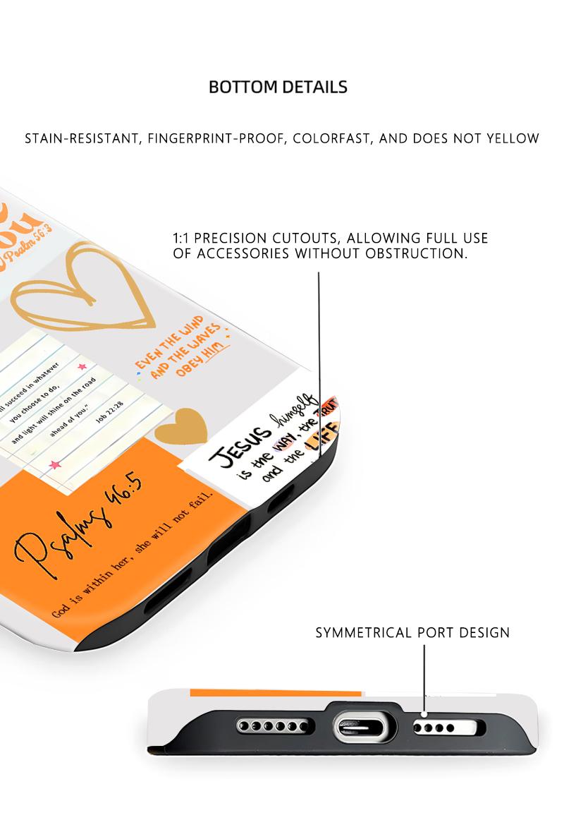 Bible Quotes Phone case for iPhone Samsung 17Pro Max Air 16 15Plus 14 13 12 11 XR XS Galaxy S25 S24 S23 S22 A71 A56 A55 A54 A53 A52 Note20 Ultra cases, Drop-Proof Phone Case Flower Cute Gift for Her.HY11