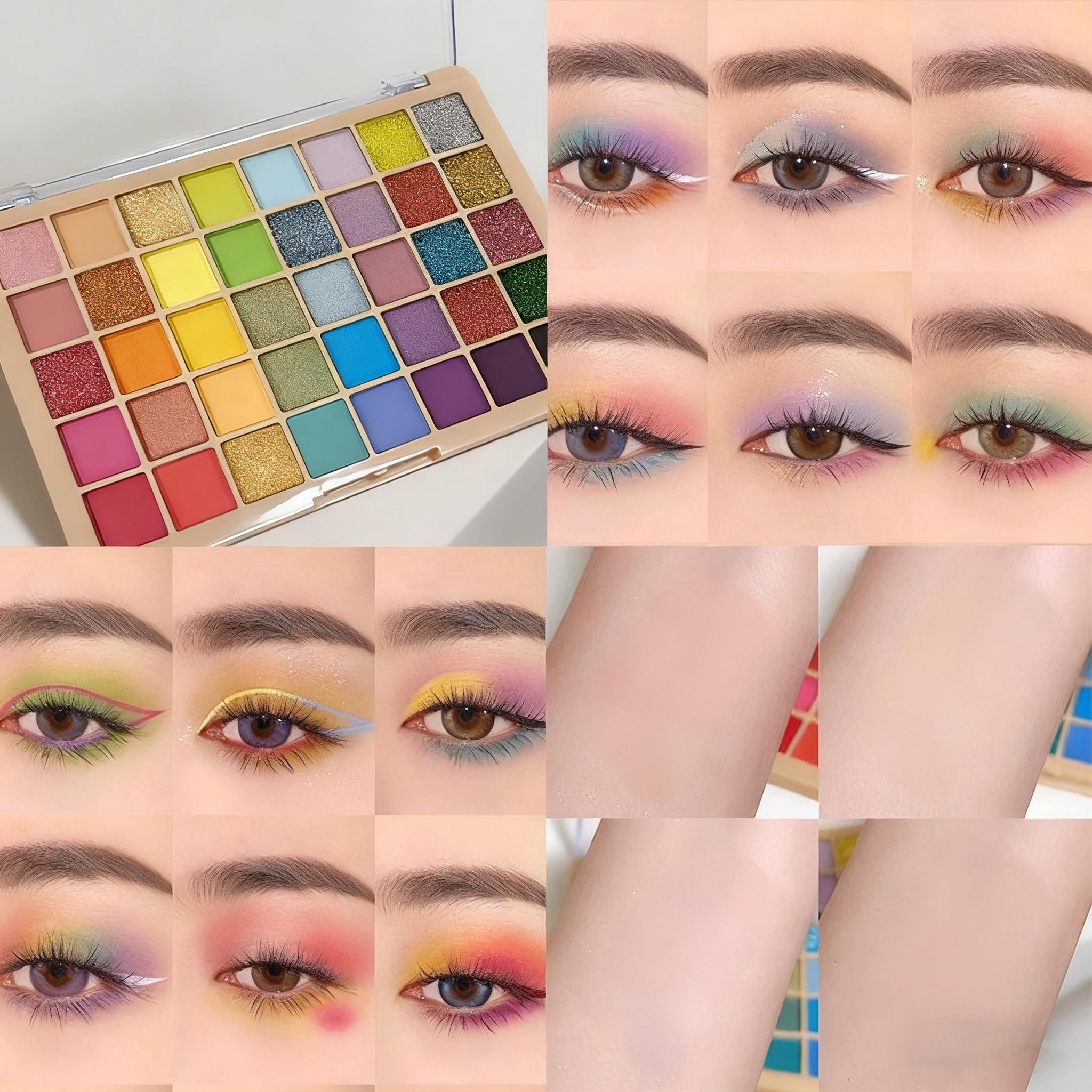 K'apine 40 Color Shimmer Matte Eyeshadow Palette, Professional Eye Makeup, High Pigment Long-Lasting, Perfect for Parties Daily Cosplay