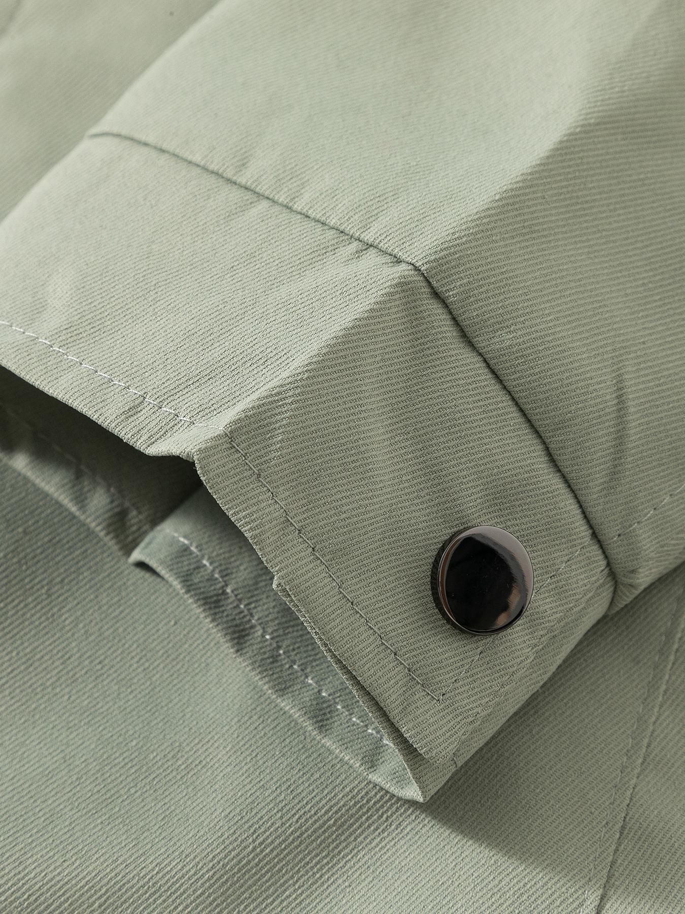 Men's Spring and Autumn Lightweight Jacket - Simple Office Solid Color Casual Jacket, Zipper Closure - Collar Design, Machine Washable, Polyester Fiber, Suitable for Daily Leisure, Work, and Formal occasions