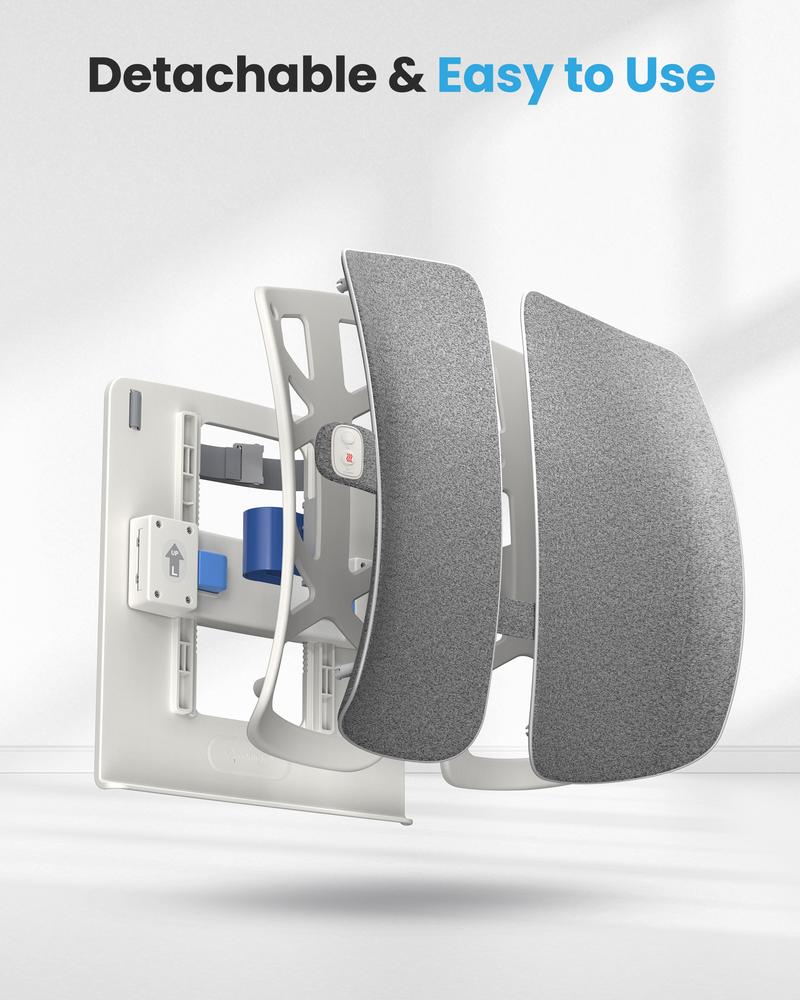 COMFIER Heated Lumbar Support Pillow with Vibration Massage, Back Support Cushion for Office Chair, Graphene Heating Chair Back Massager for Car Gaming Chair, Adjustable Height Up to 18.1 Inches Mother's Day