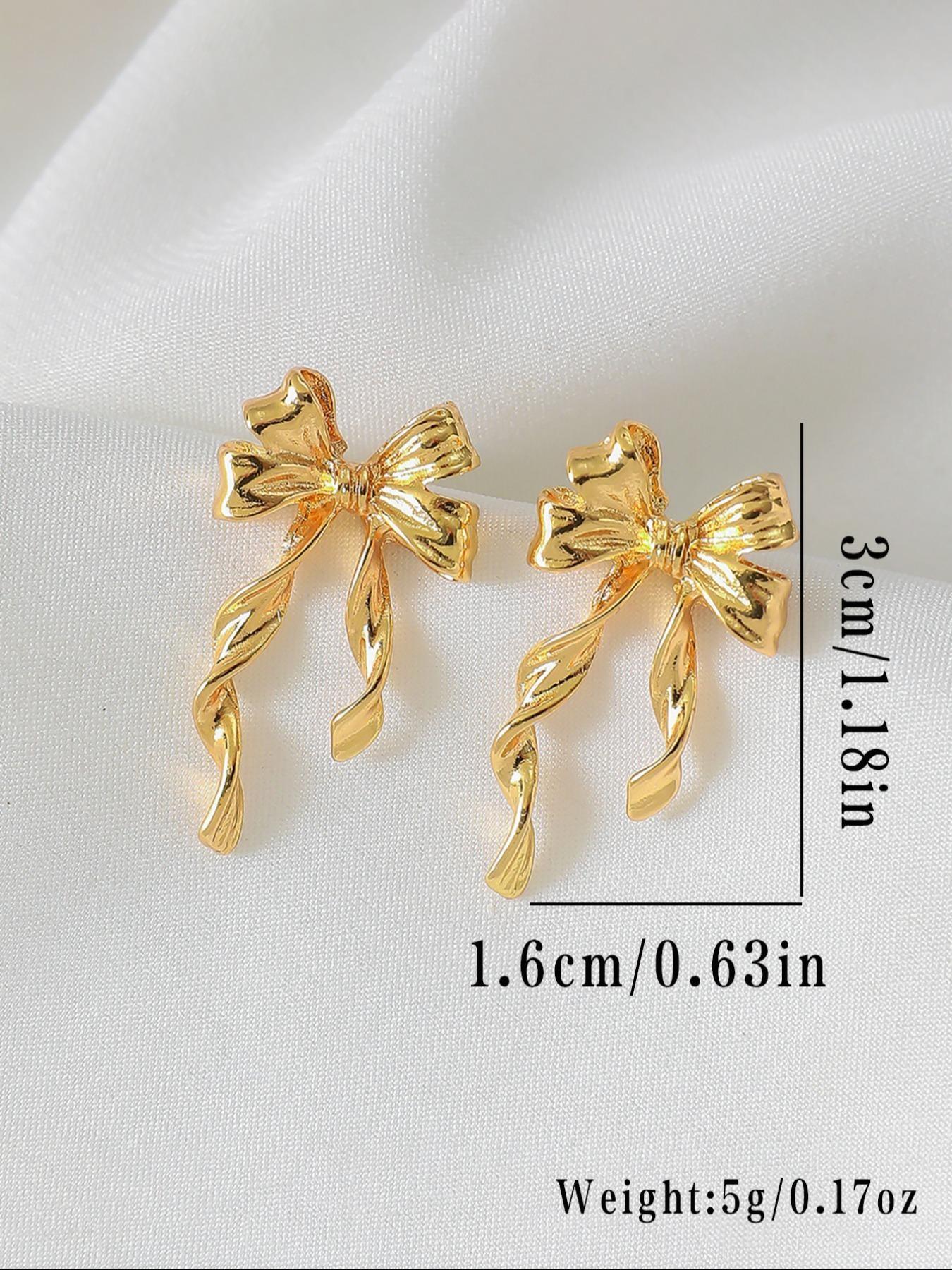 Asymmetrical Butterfly Spiral Earrings, Unique Metal Design, Perfect for Evening Parties, Stylish Jewelry for Women