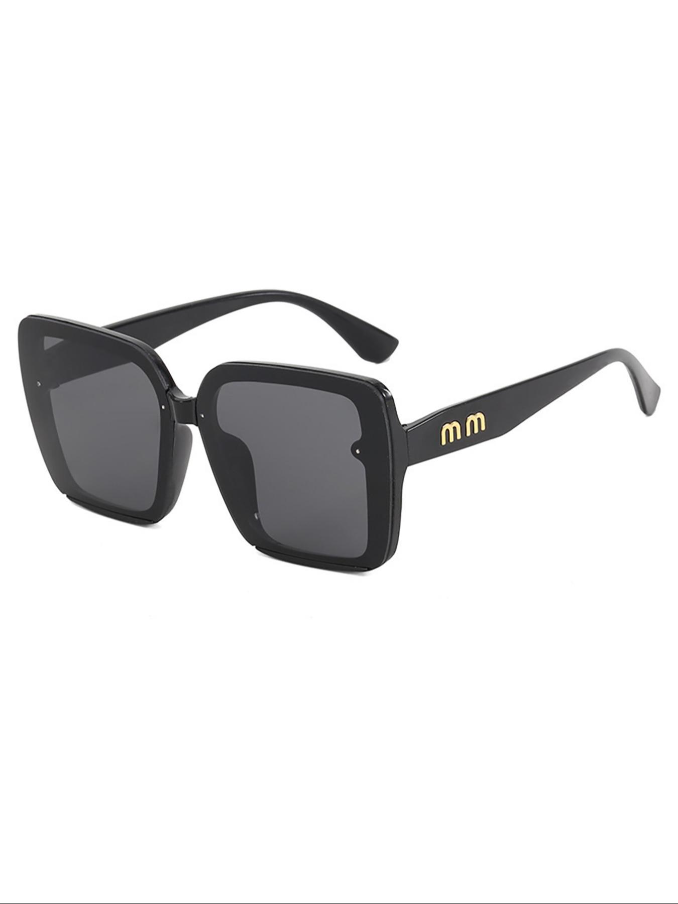 Fashion Large Frame Sunglasses for Women, Trendy All-Season Animal Pattern, Cute Style Decorative Lens, Streetwear Instagram Fame