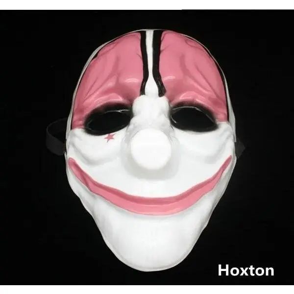 4pcs Dallas/Wolf/Chains/Hoxton Horror Chainsaw Clown Masquerade Mask Carnival Cosplay Payday 2 Mask