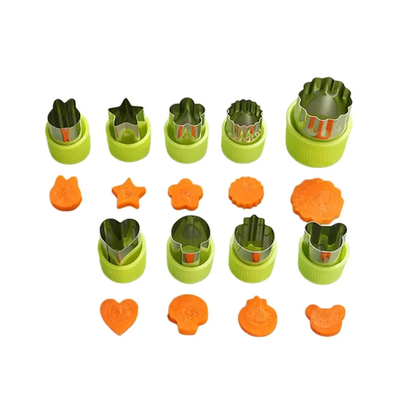 TikTok Bento Lunch Must Haves | 9PCS Kids Sandwich and Cookie Cutter Utensils Set, Stainless Steel Fruit Veggie Cutters for Picky Eaters, Fun School Lunch Box DIY Bakeware, Baking Supplies