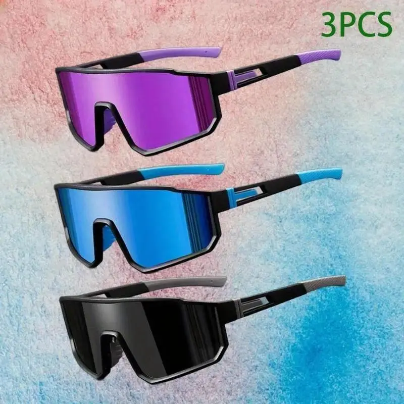 Unisex 3-Pack Polarized Sports Style Sunglasses for Running/Hiking, Lightweight Windproof Eyewear with Rubber Details and UV400 Sun Protection, Sports Outdoor Sunglasses, Uv400 Lens, Outdoor Uv400 Lenses