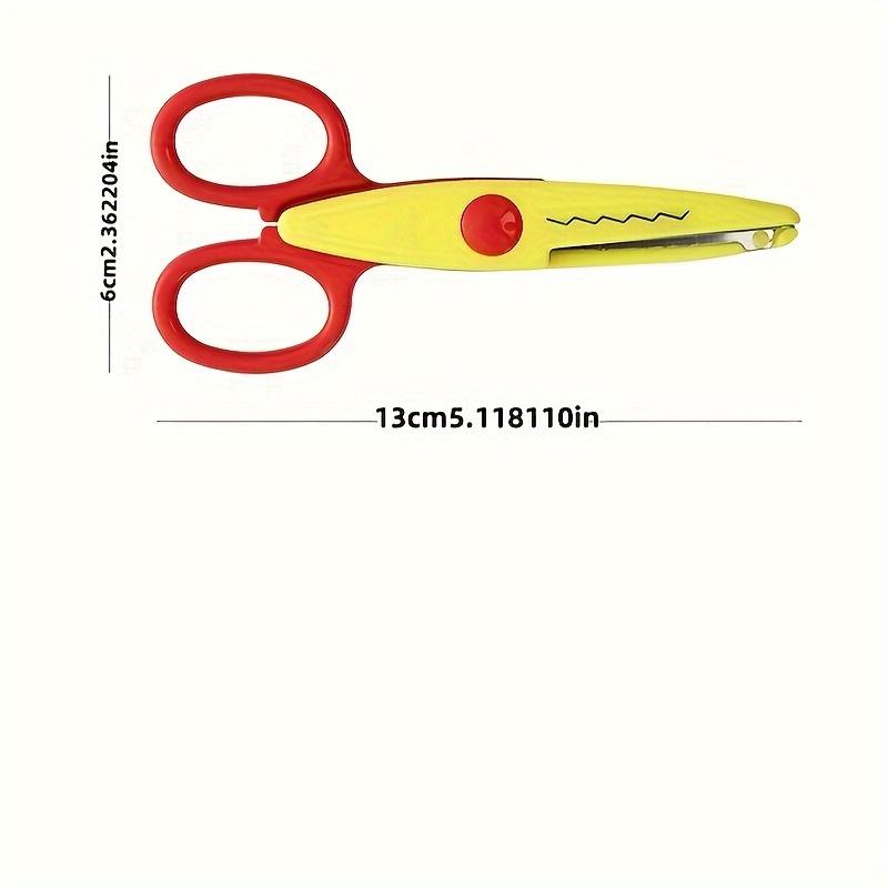 Colorful Scissors Set, 6 Counts/set DIY Scrapbooking Scissors, Student Interesting Trimming Scissors for School Supplies, Cutting Supplies, Gift for Kids