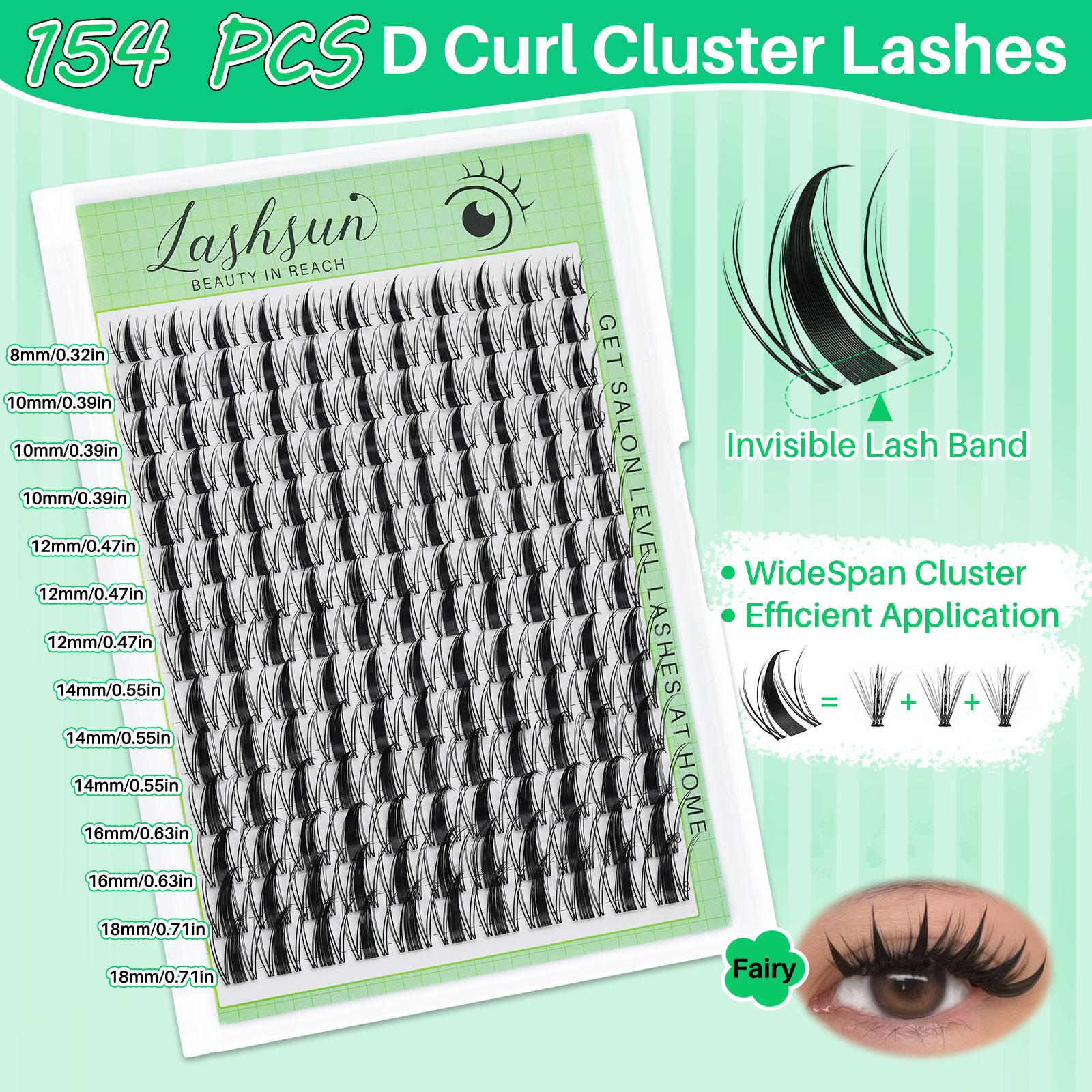 1480PCS/650PCS/640PCS Lash Clusters Kit D Curl 9 Styles Bottom/Spikes/Natural/Anime Lashes Kit with Bond&Seal Lash Remover Brush Lash Applicator Headband Wristband set, Individual Eyelash Kit, DIY Eyelash Kit, Lash Extensions Kit, For Beginners&Proficient