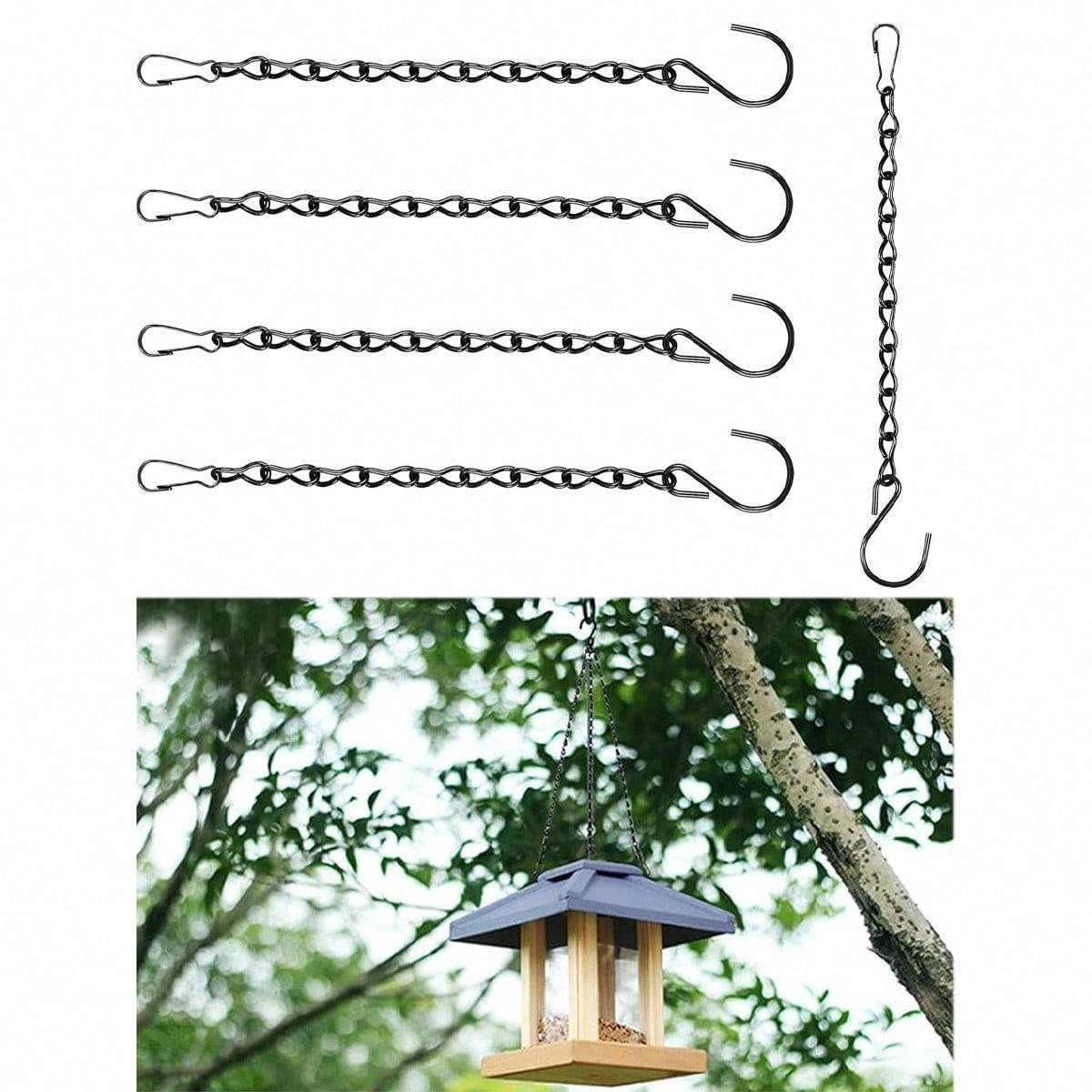 3-Piece Hanging Basket Chain Hooks, Replacement Chains for DIY Bird Feeder Pots Lanterns Decorative Iron Chains