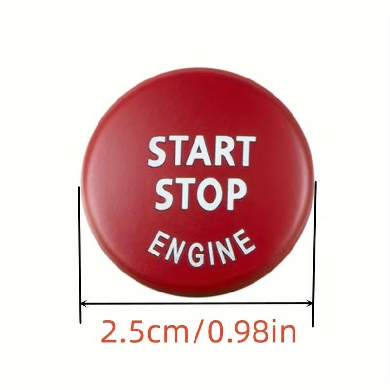Car Engine Ignition Start Stop Switch Push Button Trim Cover for BMW 3/5 Series X1 X5 X6 E70 E71 E90 E91 E92  E93 E84 E60 320i 323i 325i Replace Accessories Car Interior Decor