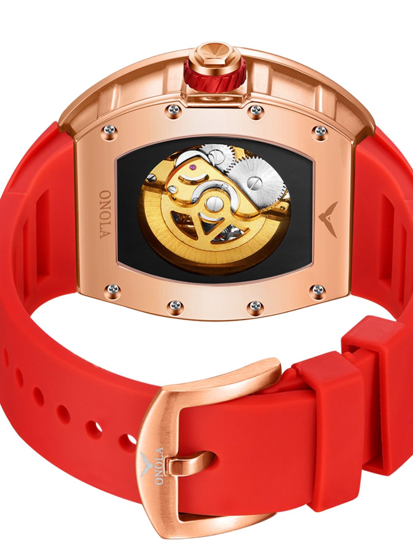 2026 New 44mm Tourbillon Luxury Men Automatic Mechanical Watch, 50m Waterproof, Night Luminous, Gift Box Included, Skeleton Watches